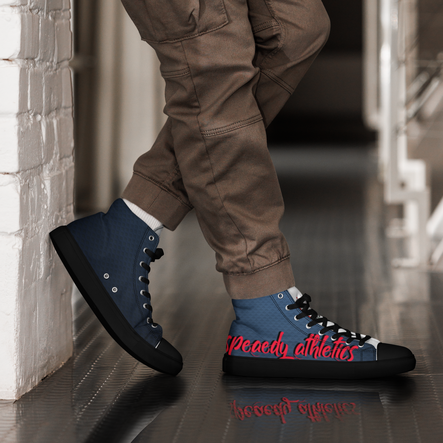 Speaedy Athletics™ Men’s high top canvas shoes